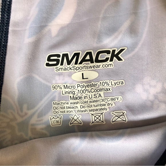 NWOT - L Smack Sportswear Volleyball Booty Short navy purple - Picture 3 of 3